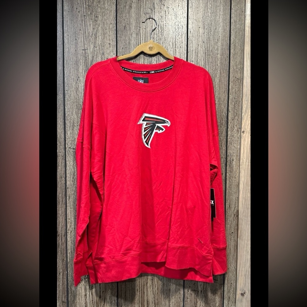 MSX by Michael Strahan for NFL Women's Long Sleeve Pullover Sweatshirt- Falcons